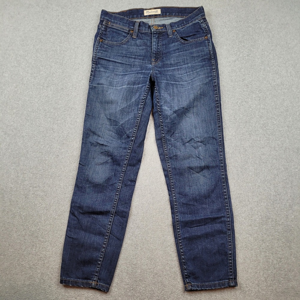 Madewell 9" High Riser Skinny Crop Jeans Womens 26 Blue Denim Stretch